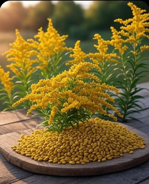 Organic Goldenrod Showy Seeds - 1000 Seeds | CalmCo Nature’s Garden